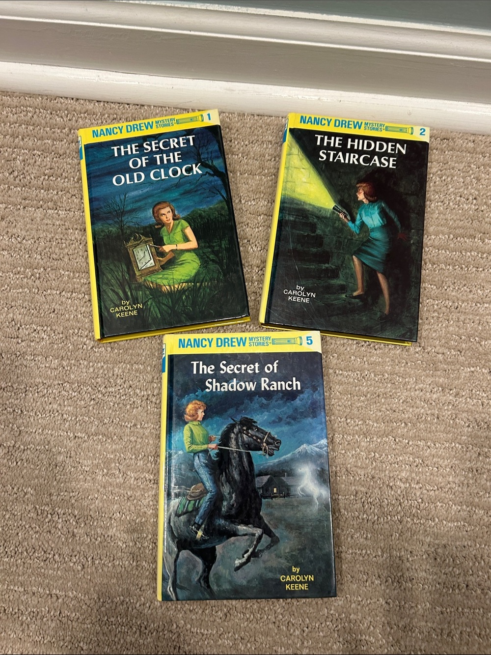 Vintage Nancy Drew Mystery Stories / Books 1, 2 and 5